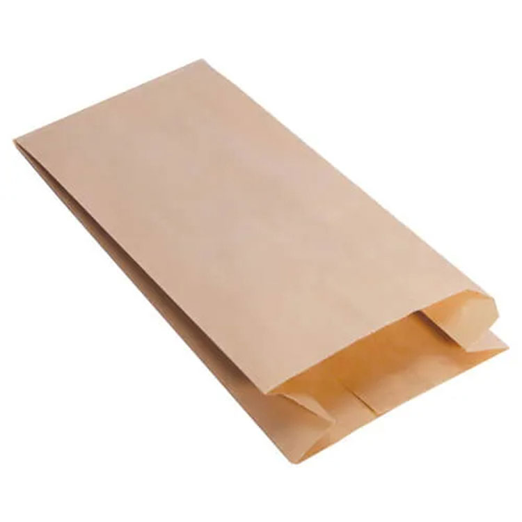 Bolso de papel de alimento de fondo marrón pellizcar